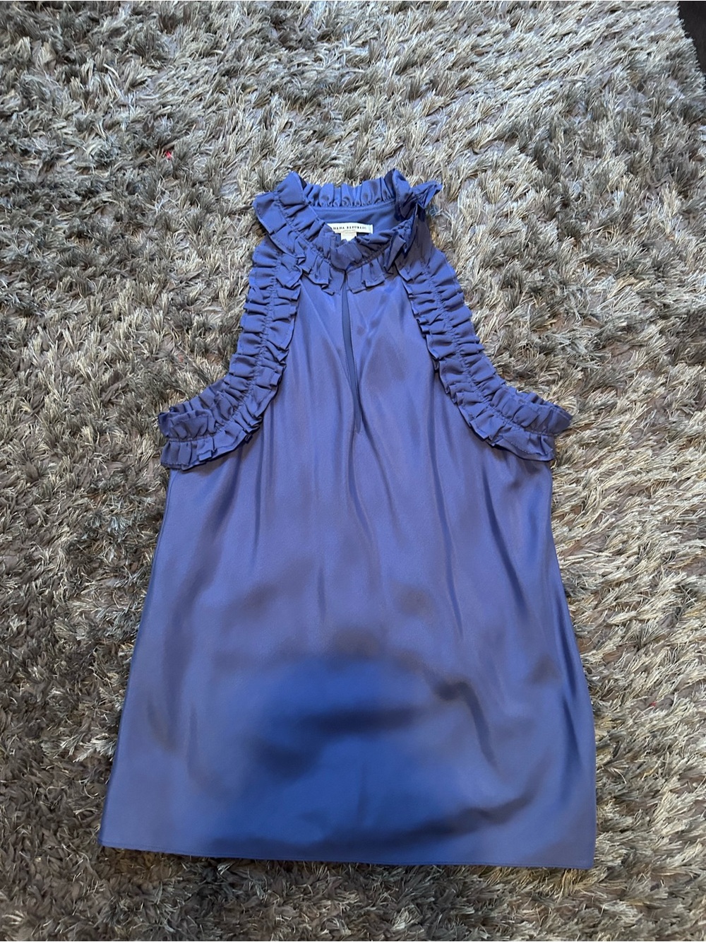 Banana Republic Lavender Ruffle sleeveless top